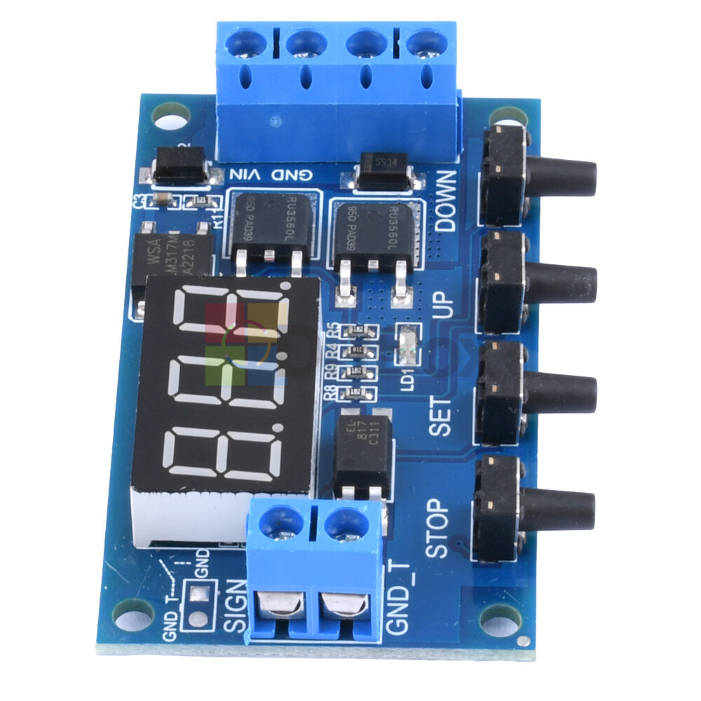 DC 5V-36V Trigger Cycle Timer Delay Relay Switch Circuit Module MOS Tube w/ Case