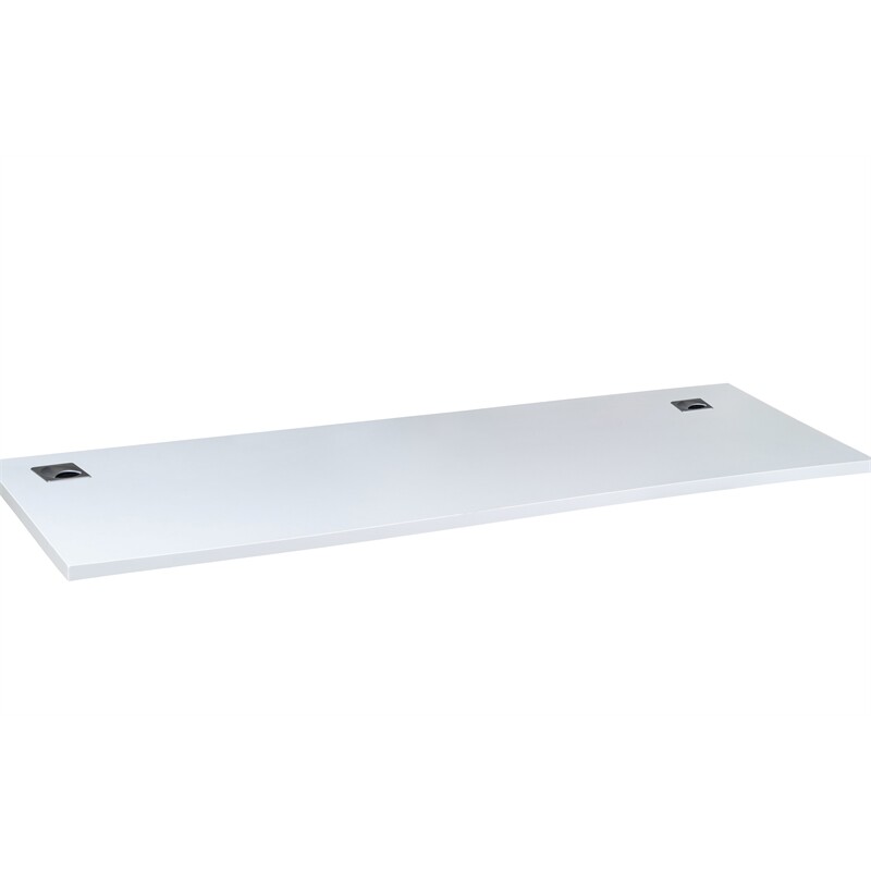 Boss Office Simple System Side by Side Double Desks in White