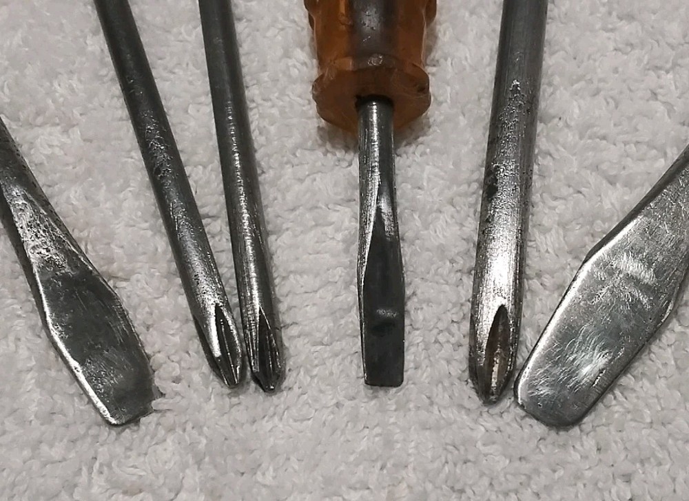 6pc TRANSLUCENT AMALITE/MECHANICS/ PULLER PHILLIPS × SLOTTED ASSORTED BRANDS...