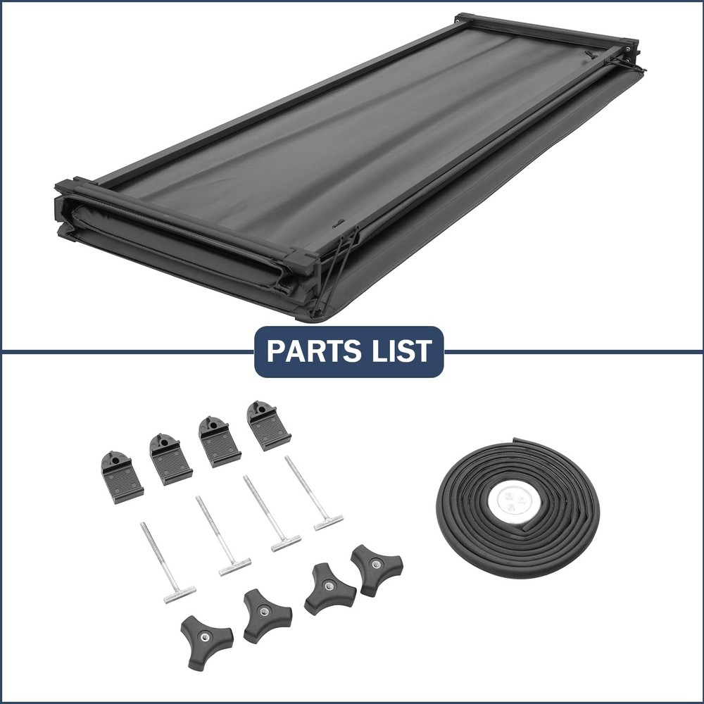 Soft Tri-Fold Tonneau Cover for Titan 2004-2015 5.5FT Bed