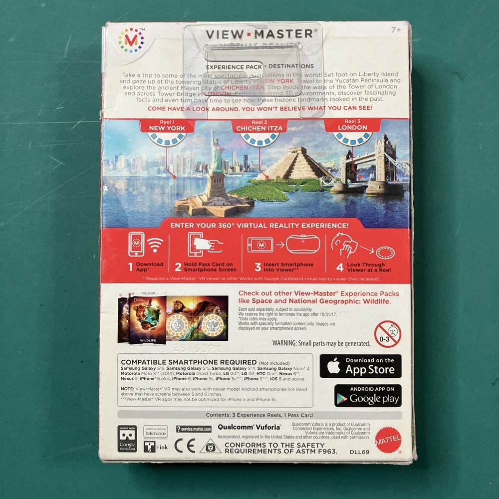 View Master Virtual Reality Experience Destinations (3) & Batman Sets. VERY GOOD