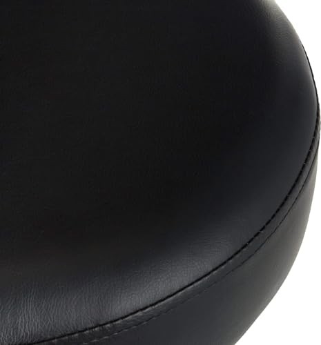 Amazon Basics Drafting Spa Bar Stool w/ Wheels, Height Adjustable Swivel, Black