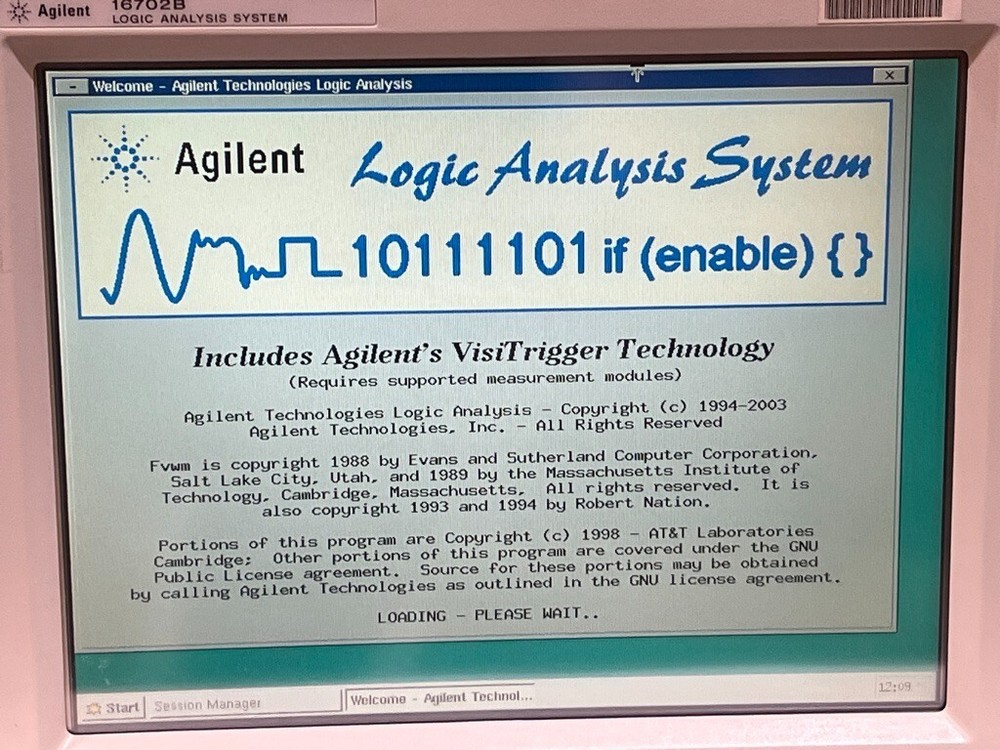 Agilent 16702B Logic Analyzer Analysis System with Opt # 003 and 16717A Module