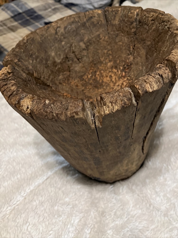 Primitive Wood Mortar