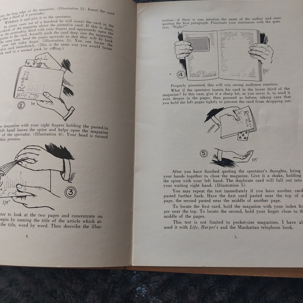 MORE ONE MAN MENTAL MAGIC Christopher, Milbourne Mindreading Booklet