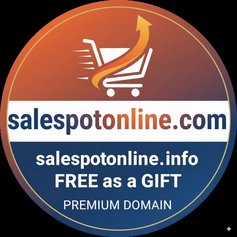 SaleSpotOnline.com – Premium .COM E-Commerce Domain + Free .INFO