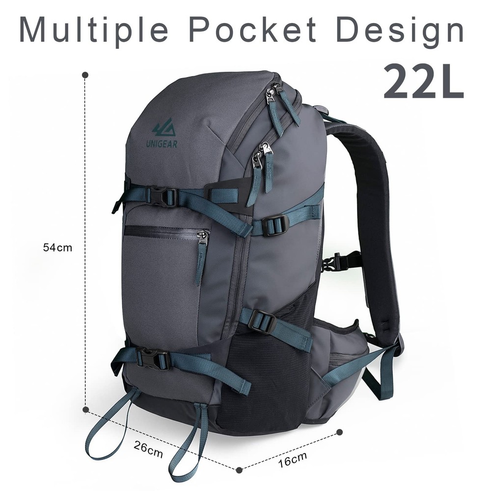 Ski Backpack, 22L Snowboard Travel Backpack 900D Polyester Waterproof Backpac...