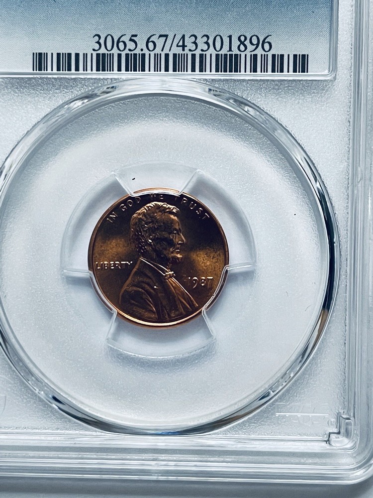 1987 Lincoln Memorial Reverse Cent PCGS MS67RD
