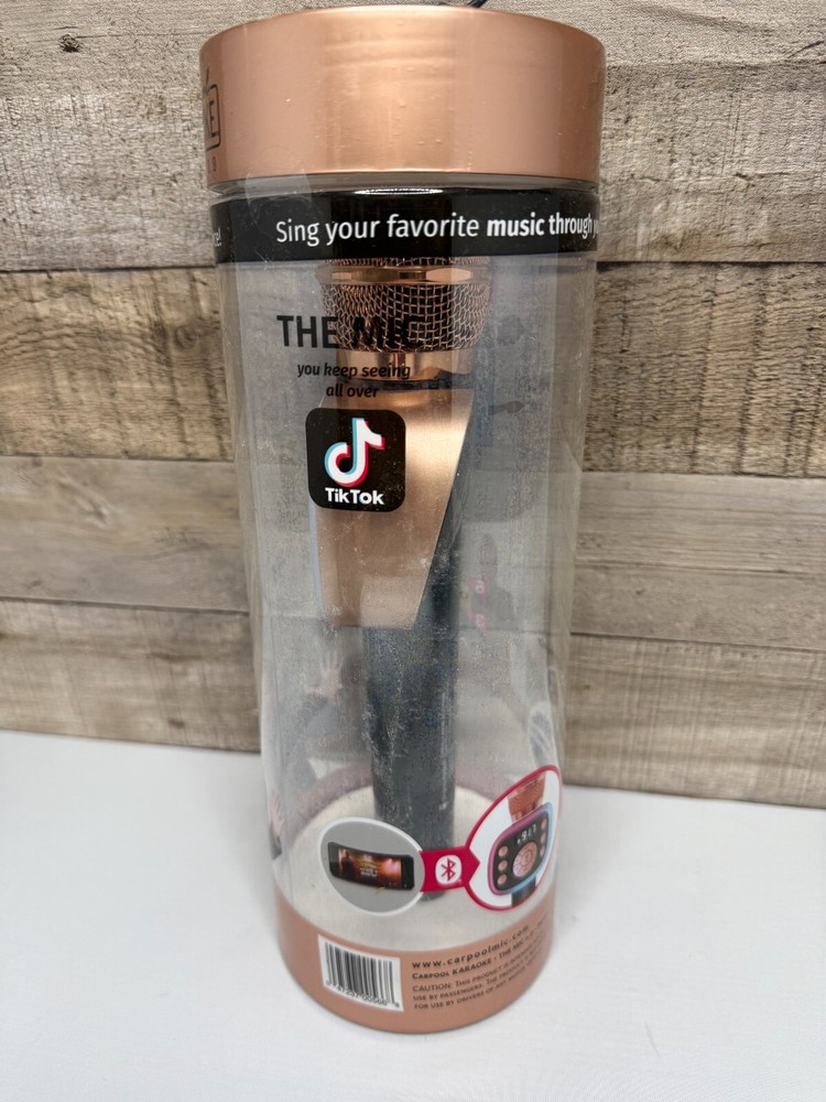 Singing Machine Carpool Karaoke Mic 2.0 - Black/Gold