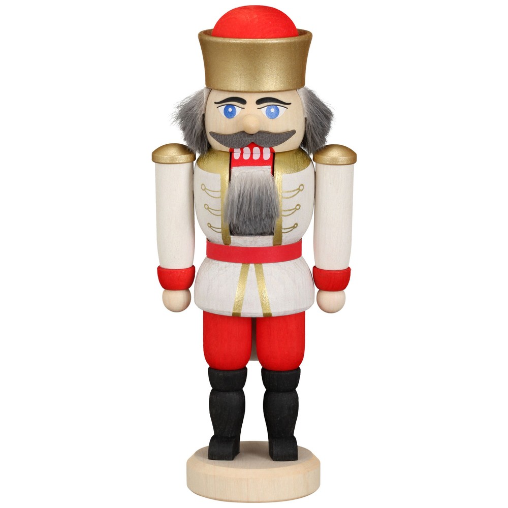 Miniature White Crowned King German Nutcracker
