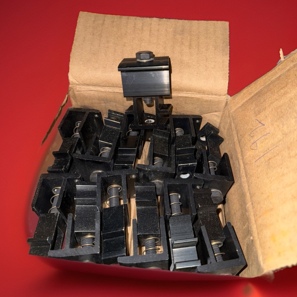 K2 Systems, 4000233, K2 End Clamp Set, Dark