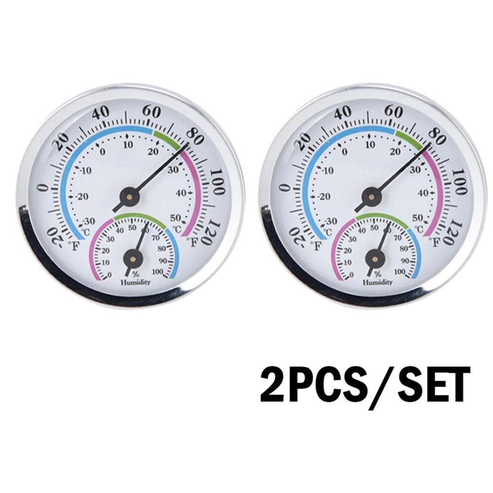 Workshop and Garage Use Thermometer Hygrometer 2pcs with Temperature Display