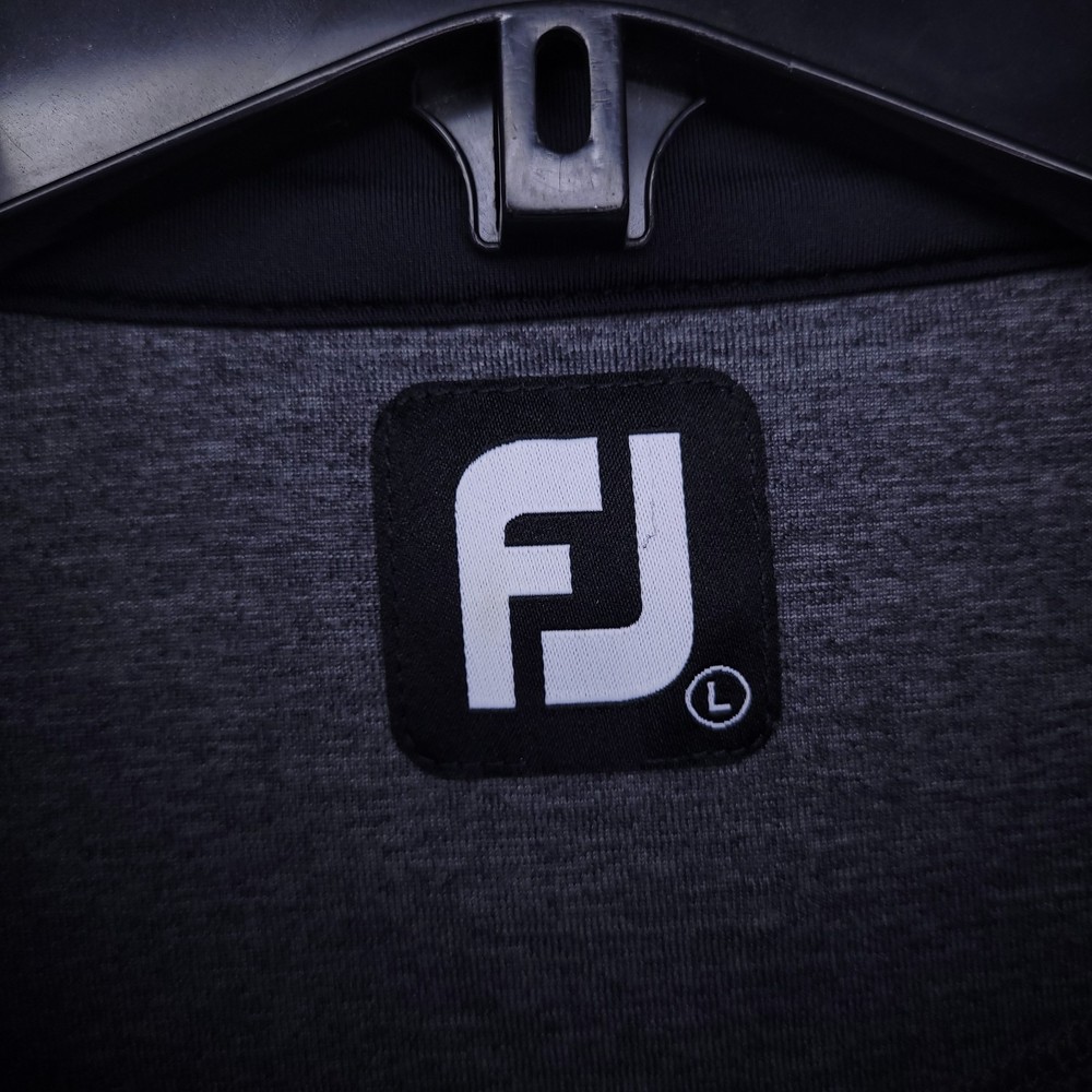 Footjoy 1/4 Zip Pullover Mens Large Gray Golf Hampton Hall