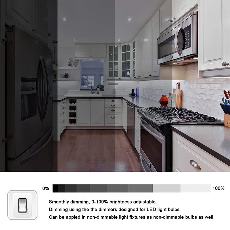 LED E17 Bulb Microwave Oven Light Dimmable 4W Natural White 6000K Light