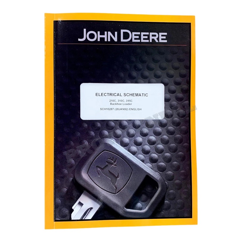 John Deere 210C 310C 315C Loader Electrical Schematic Service Manual