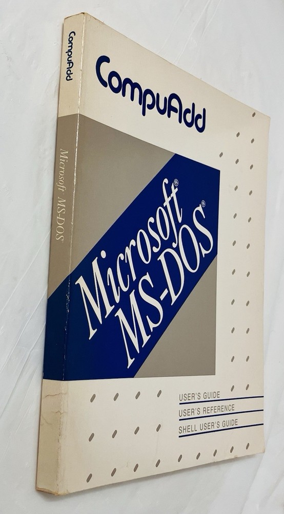 CompuAdd Microsoft MS-DOS User Guide User Reference Shell Guide (1988) Manual VG