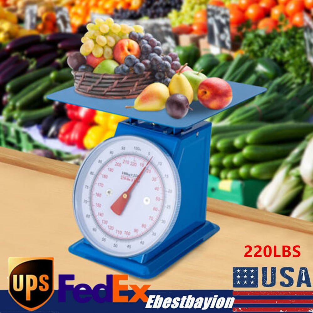 220-LBS Heavy Duty Portion-Control Mechanical Dial Scale Industrial Dial Scale