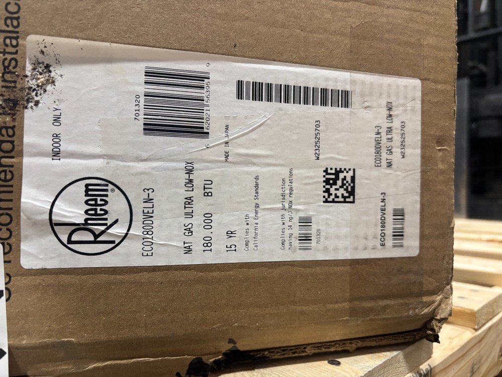 RHEEM Performance Plus Natural Gas Indoor Tankless Water Heater EC0180DVELN-3