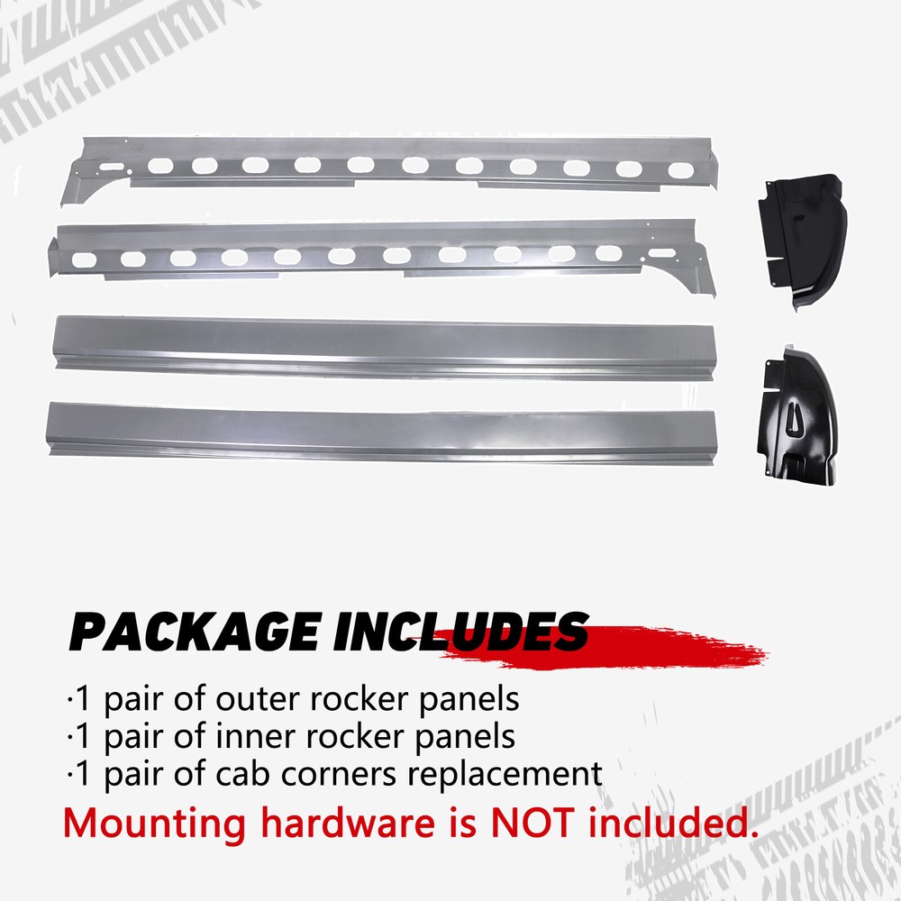 6PACK For 2002-2008 Dodge Ram Quad Cab Inner & Outer Rocker Panels & Cab Corners