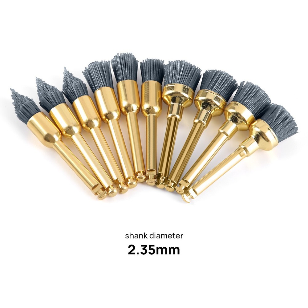 Dental Prophy Polishing Brush Flat/Sharp/Bowl Shape RA Silicon Carbide Brushes