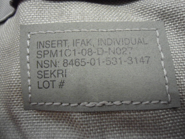 US Army ACU IFAK Insert (USED) SEKRI