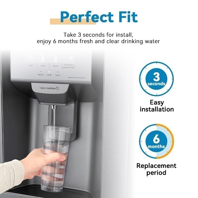 4 Pack For Samsung DA97-17376B HAF-QIN/EXP Refrigerator Water Filter Replacement