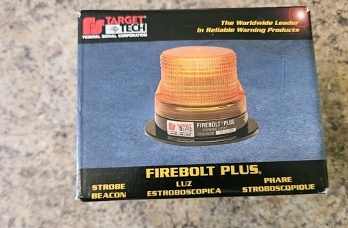 NOS Target Tech 220-208-02 Firebolt Fire Bolt Plus  Amber Strobe Light 12-72 v