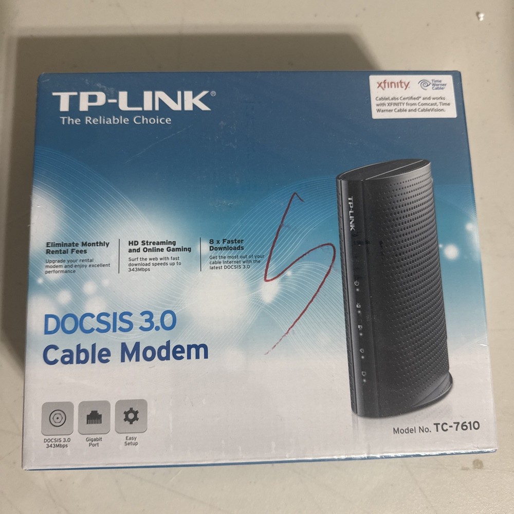 TP-LINK Model No. TC-7610 DOCSIS 3.0 Cable Modem