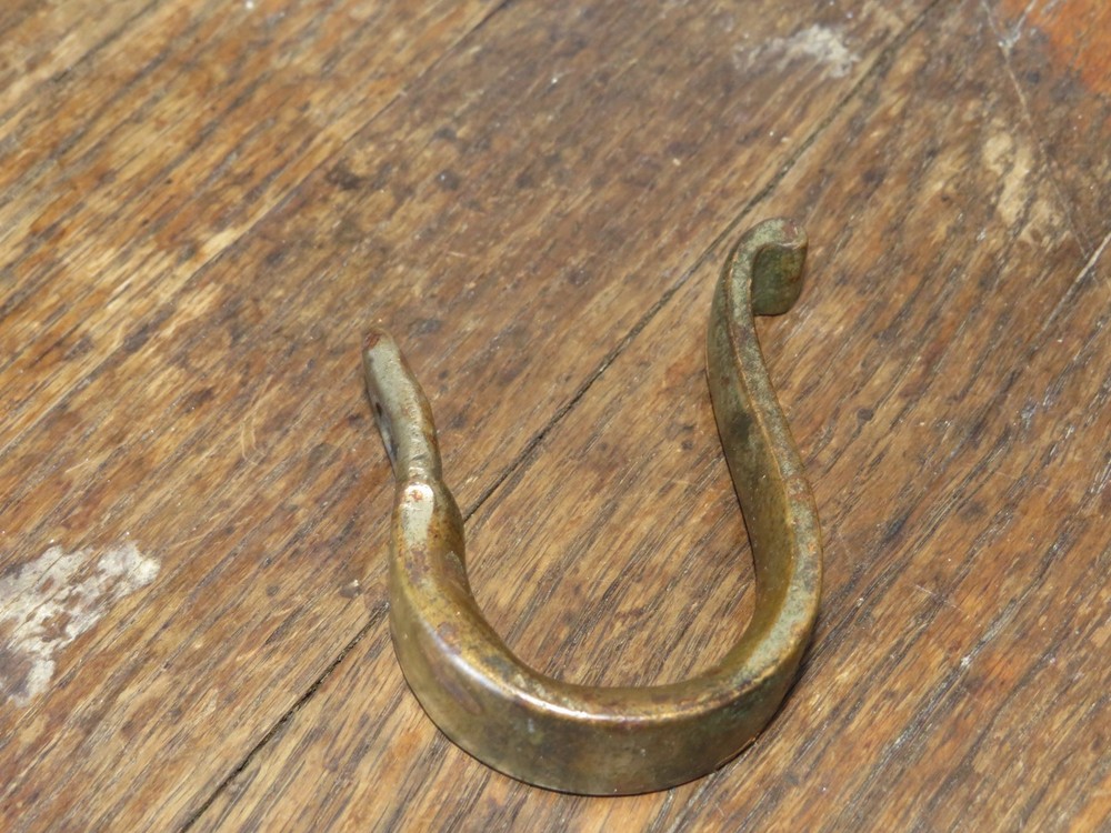 Antique Cast Iron "U" Shaped Hook, 3 Inches Tall