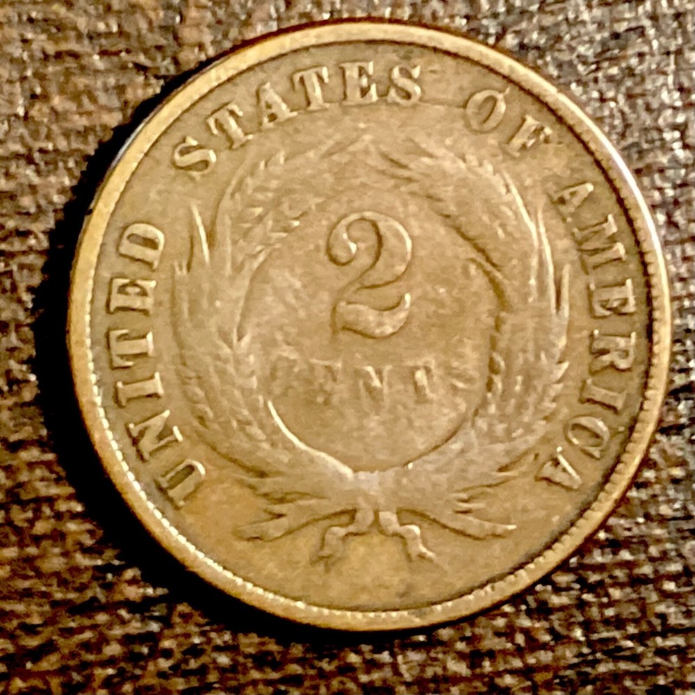 1865 US Two Cents cd -