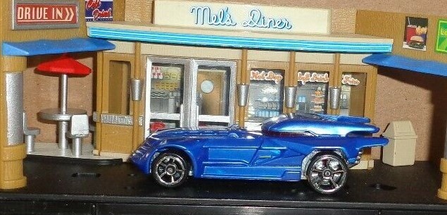 HOT WHEELS Loose Batmobile (Blue Version)