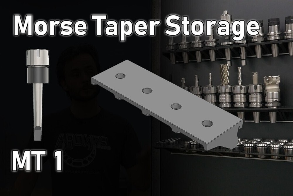 MT1 Toolholders Tool Holders Mount *Holds 4* MT-1 ER20 Chuck | DIN-Rail Storage