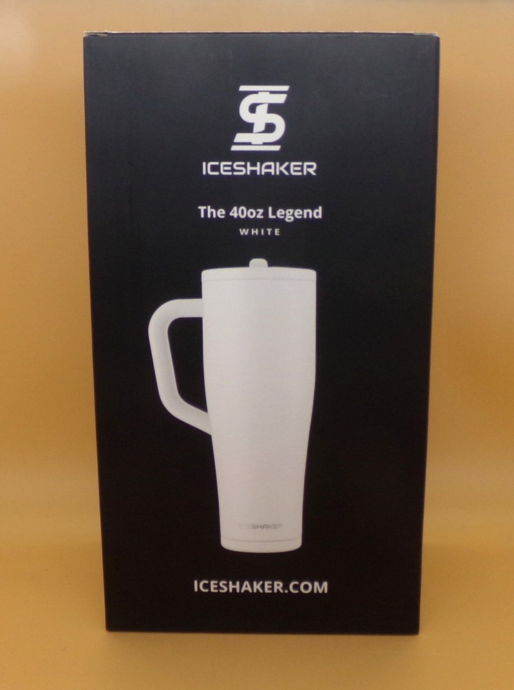 40 oz White Legend Ice Shaker - New In Box