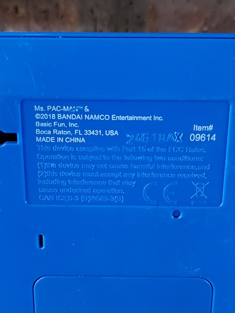 Ms. Pac-Man Retro Mini Arcade Game 6" Console Works!