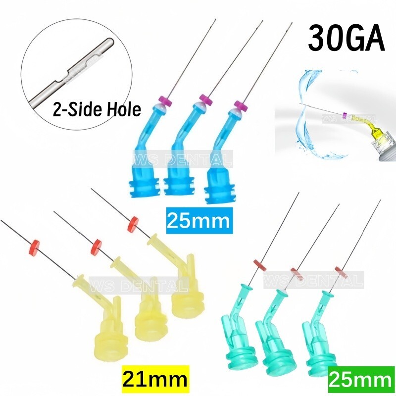 Dental Endo Irrigation Needle Syringe Tips Elbow Root Canal Irrigator Needle Tip