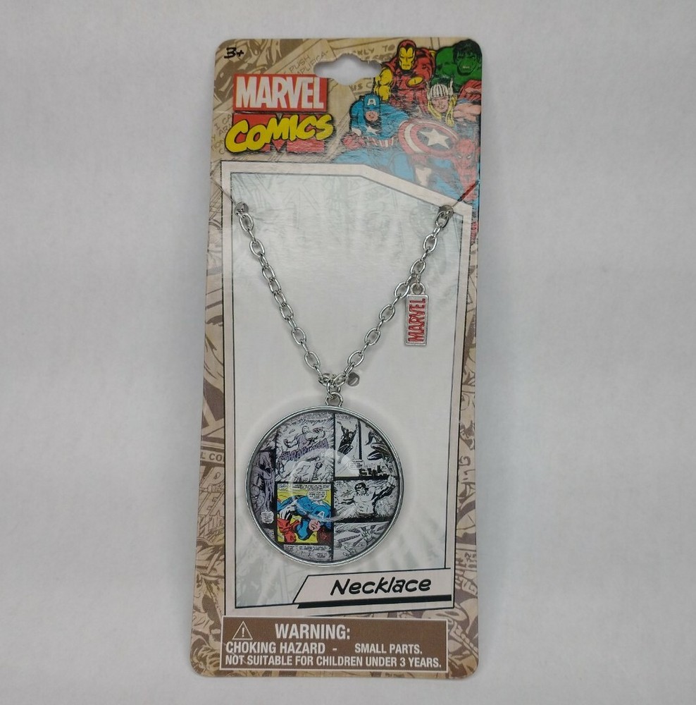 Marvel Comics Necklace Cabochon Pendant New