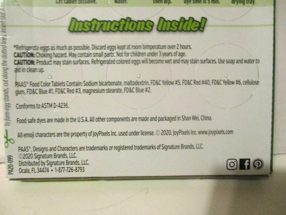 PAAS Easter Egg Coloring Kit - Eggmoji - Decorate 36 Eggs! Includes 50 Stickers