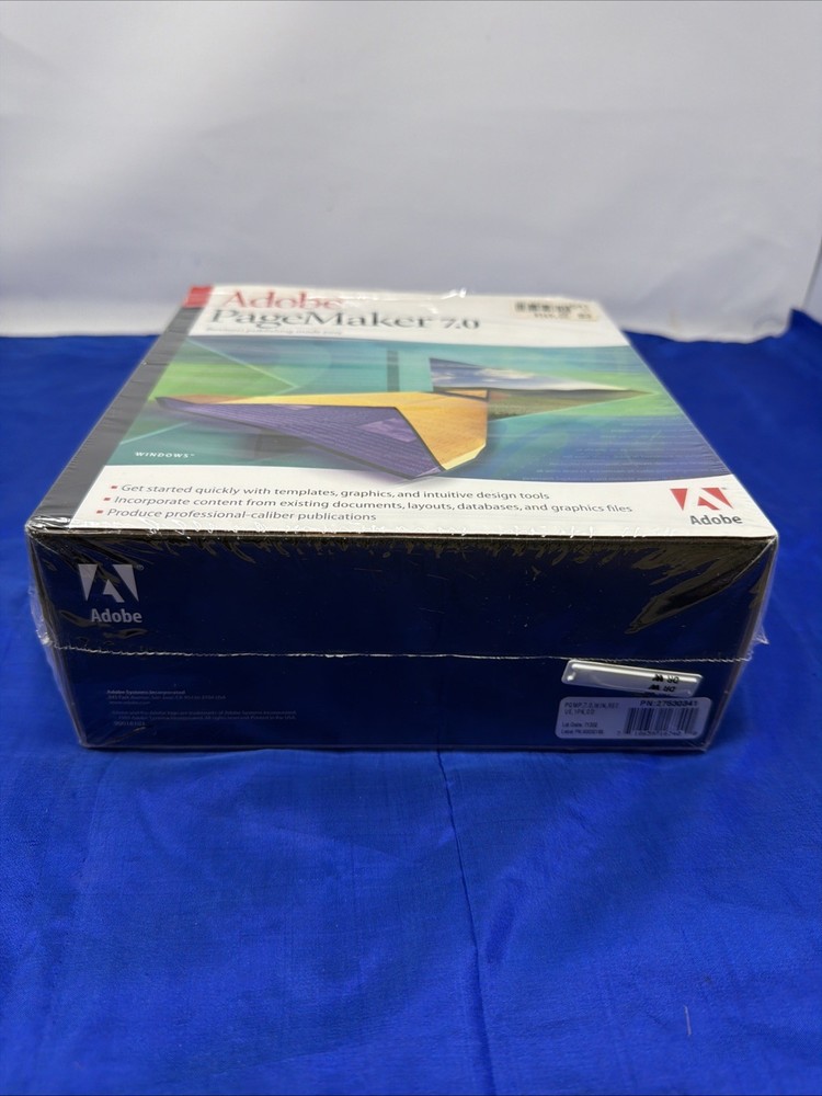 Adobe PageMaker 7.0 for Windows/Macintosh 2 Disc Set with Key Code
