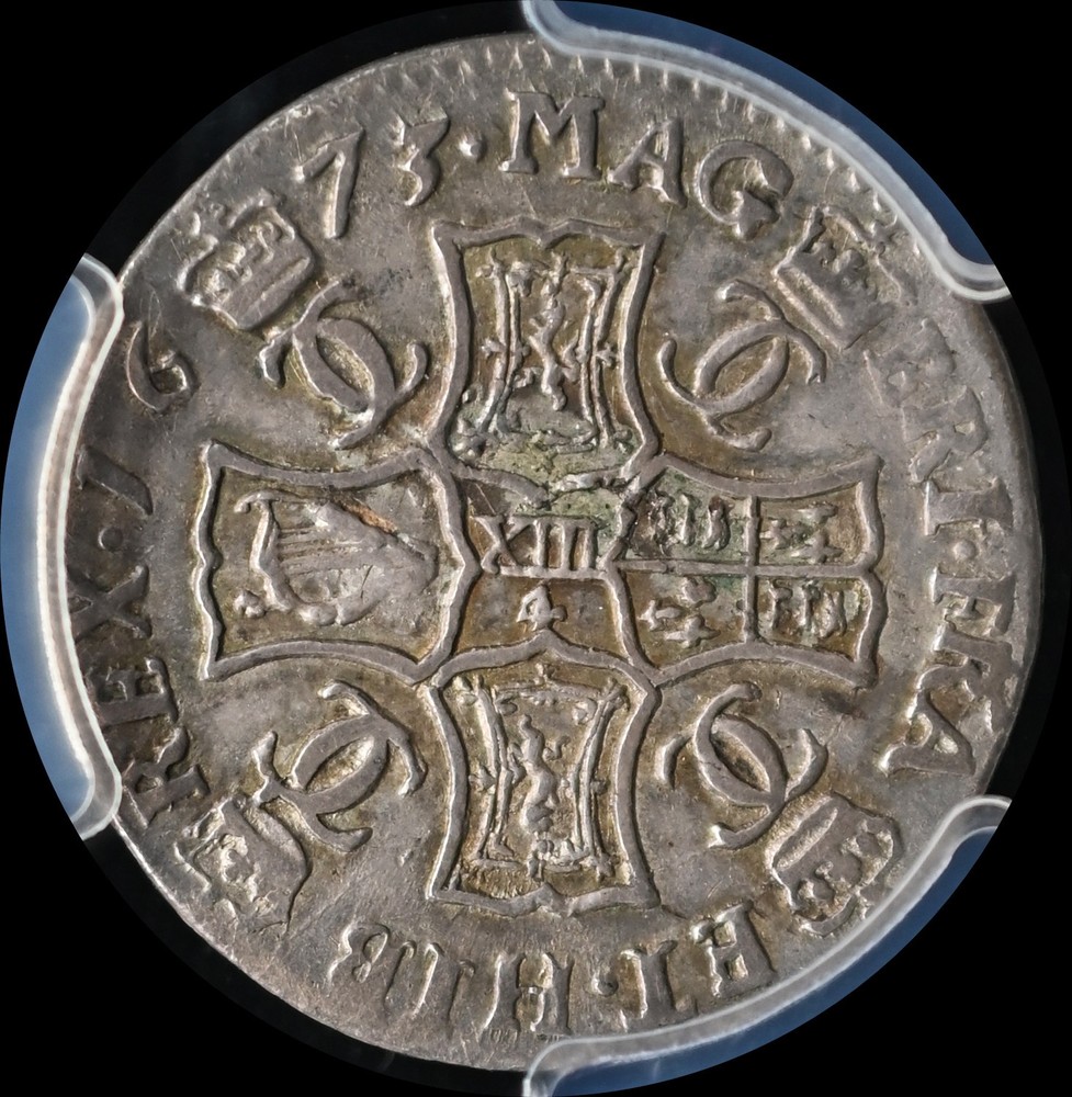 1673 SCOTLAND MERK PCGS VF35