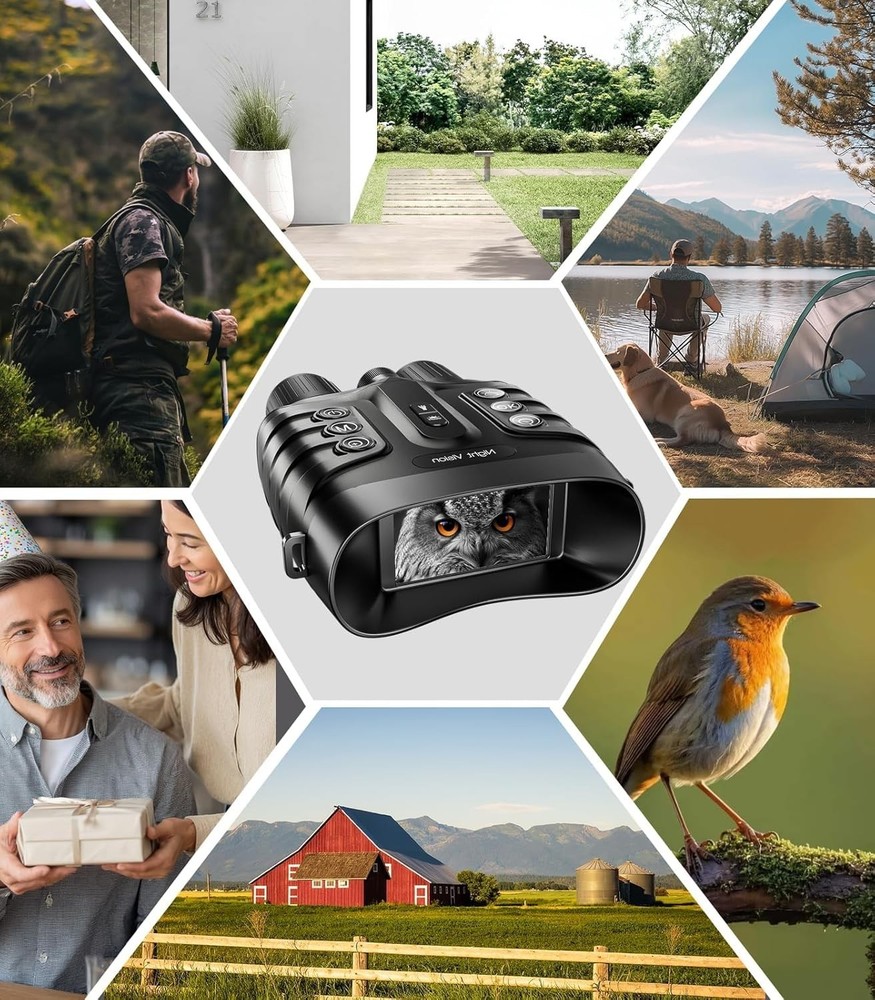 Advanced Tactical Night Vision Binoculars - 3 Modes, 32GB Storage Included