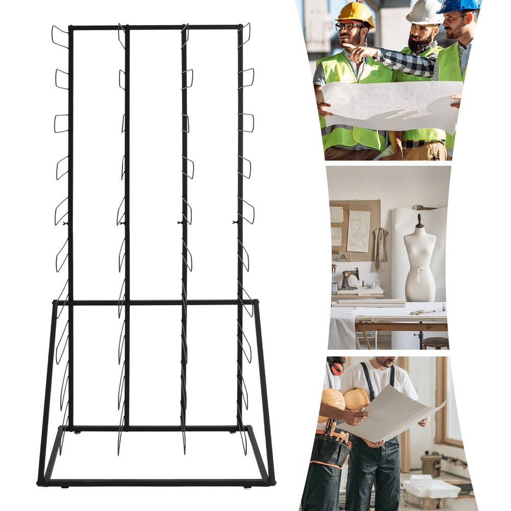 Paper Rolls Organizer, Floor Storage Rack, Material Roll Dsplay Rack