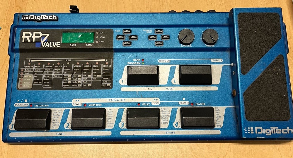Digitech RP7 Valve Guitar Tube Preamp Multi Effects Processor Untested No Power