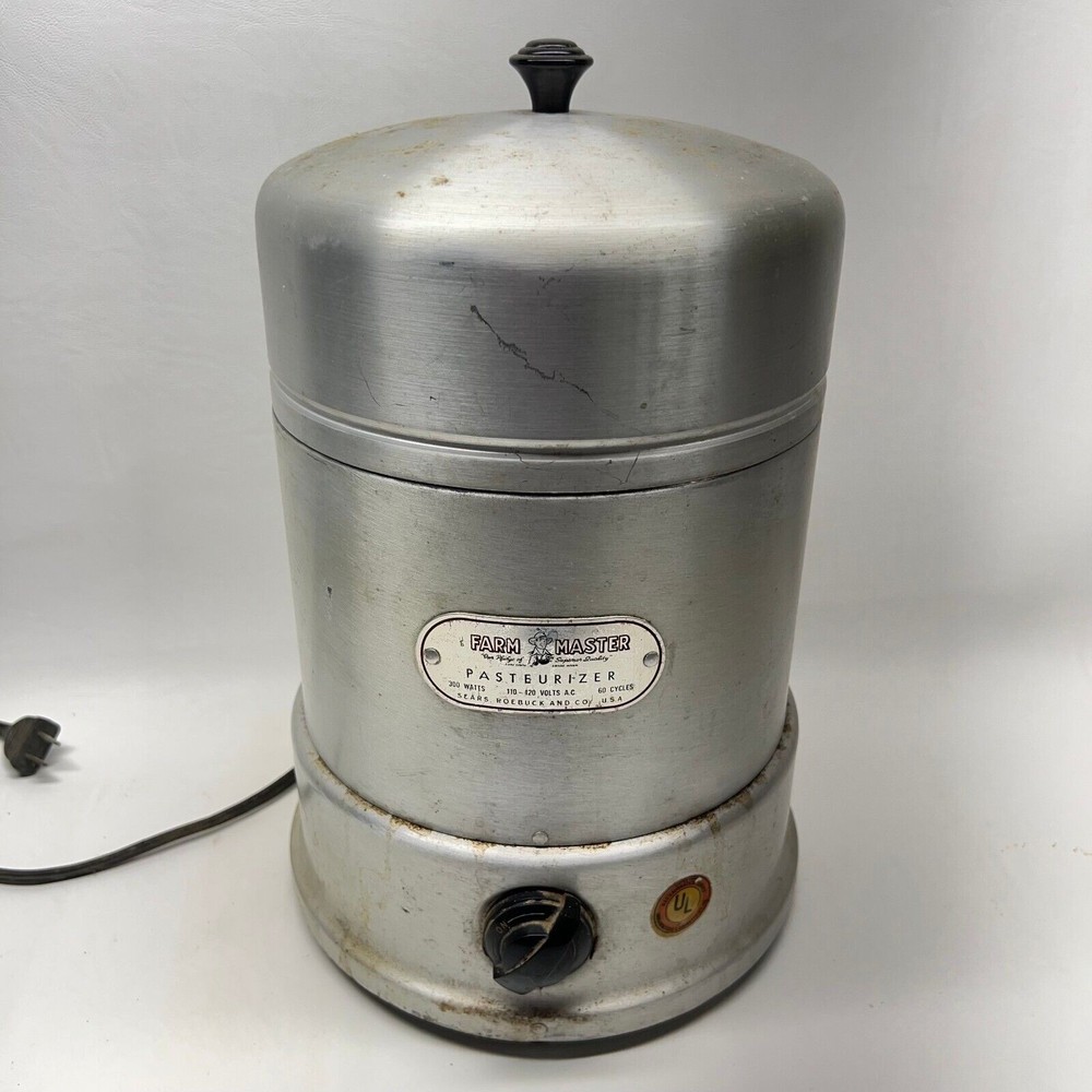 Sears & Roebuck Farm Master Milk Pasteurizer w/ Pail & Lid - Untested See Notes