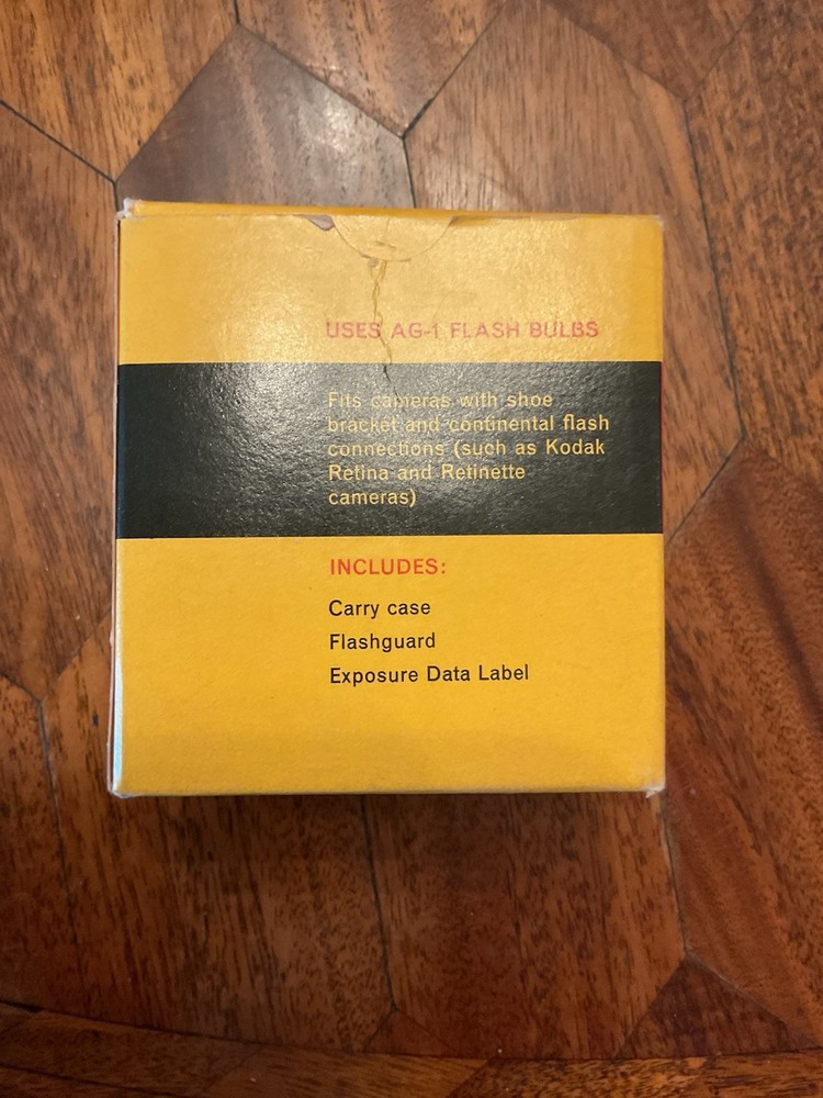 Vintage Kodak Flash holder In Original Box And Case