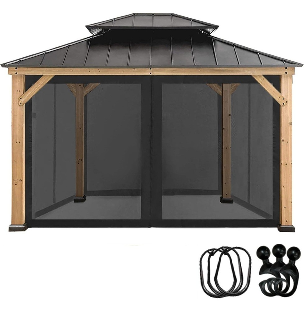 CoastShade Universal Replacement Canopy Mosquito Netting Screen Sidewalls...