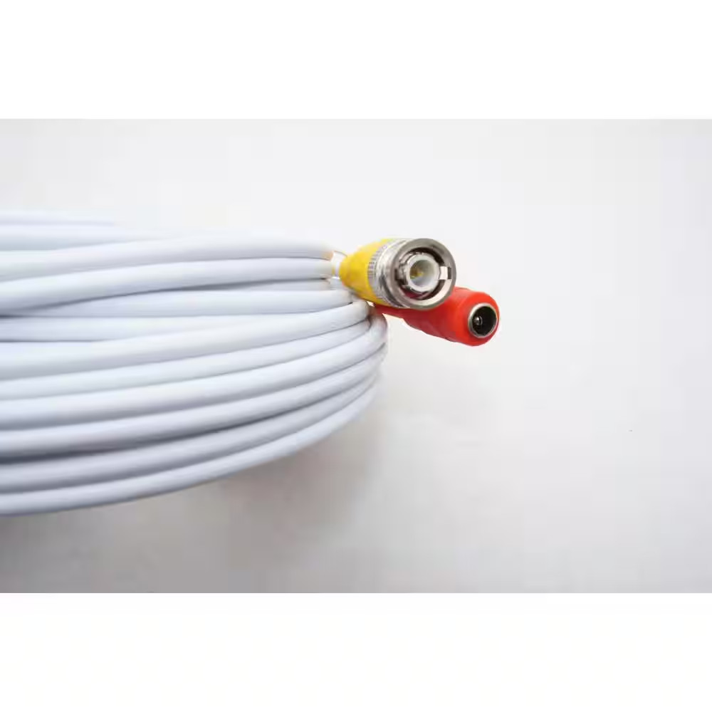 50 Ft. Premade Premium Siamese Power and Video Cable (2-Pack)