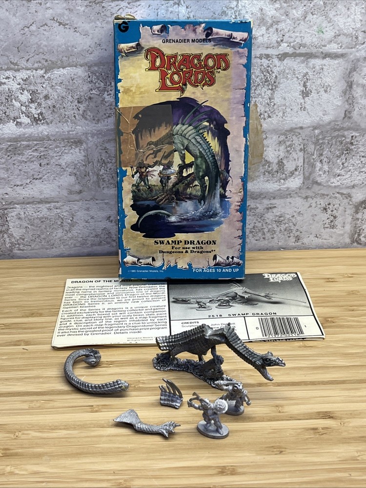 Dragon Lords Swamp Dragon Dnd Grenadier Models 2518 | 1985 | Missing tongue