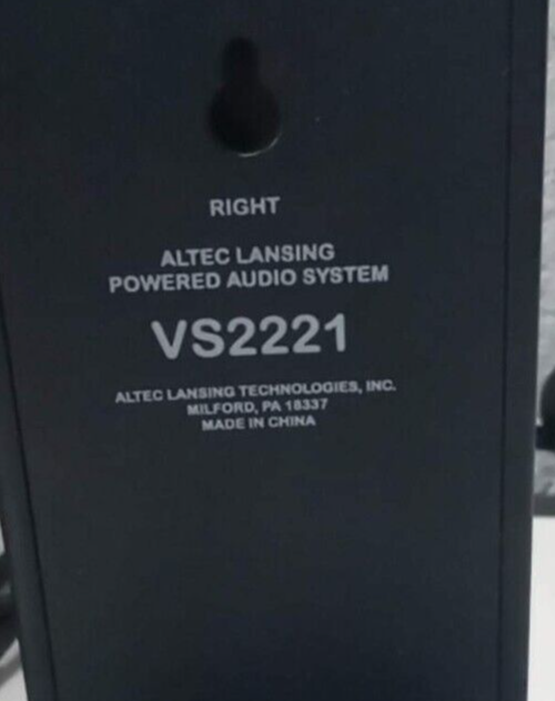 ALTEC LANSING AMPLIFIED SPEAKER SYSTEM VS2221