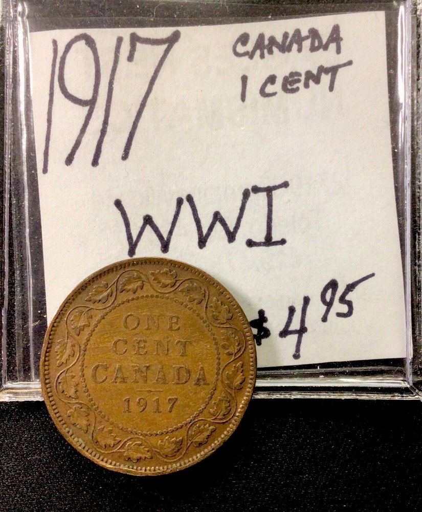 1917 Canada 1 Cent! WWI! ENN Coins