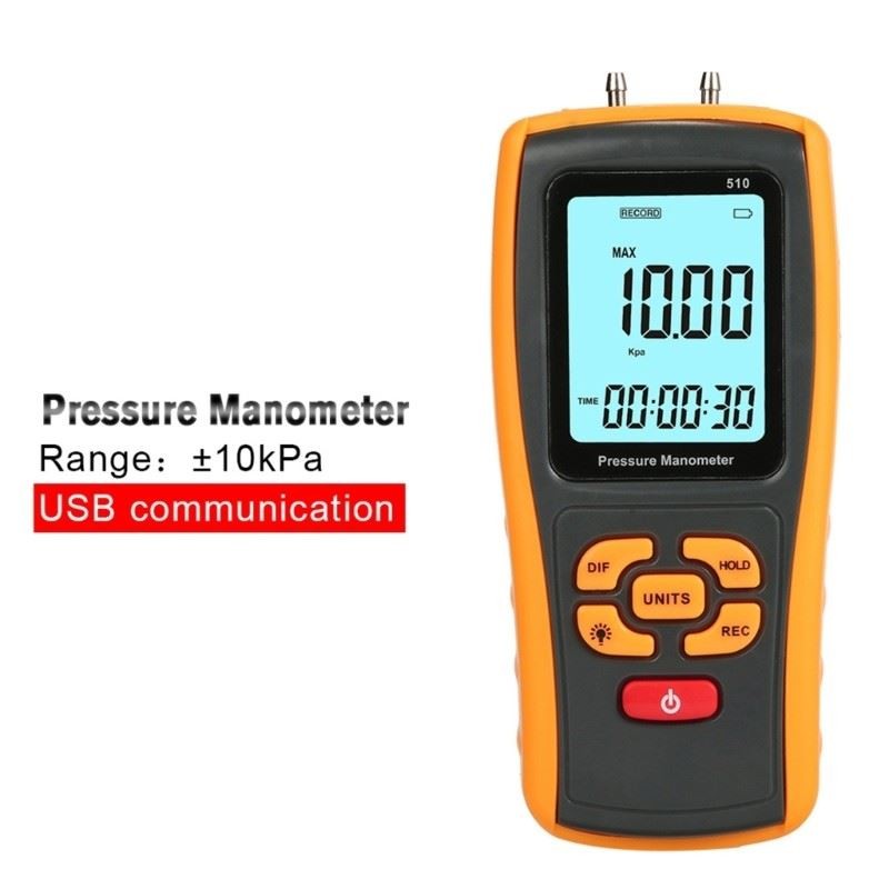 Accurate Gas Pressure Meter Data Storage Function for Laboratory Calibration